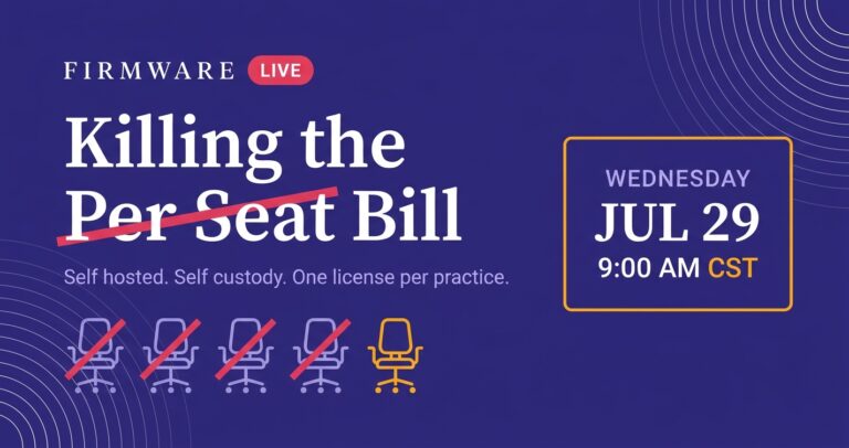 Firmware Live 001 Amendments: Killing the Per Seat Bill Moves to Wednesday, July 29